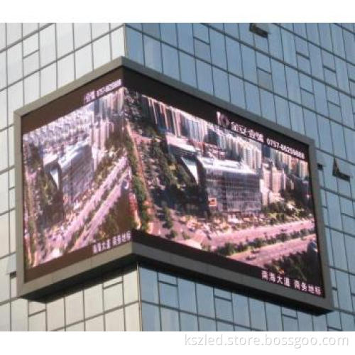 P10 outdoor wall mounted type advertising LED display(right angle)